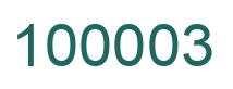 Número 100003 imagen verde