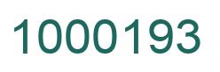 Número 1000193 imagen verde