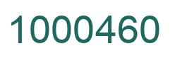 Número 1000460 imagen verde