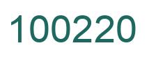 Número 100220 imagen verde