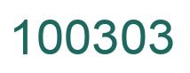 Number 100303 green image