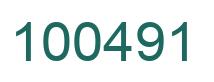 Number 100491 green image