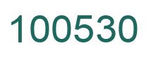 Number 100530 green image