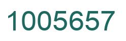 Number 1005657 green image