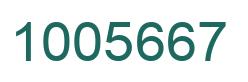 Number 1005667 green image