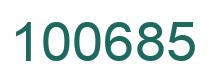 Número 100685 imagen verde