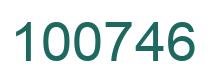 Número 100746 imagen verde
