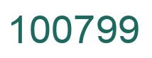 Number 100799 green image