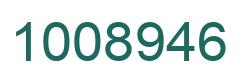 Number 1008946 green image