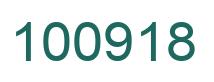 Number 100918 green image
