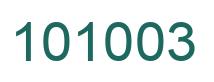 Número 101003 imagen verde