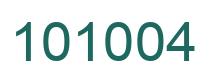 Número 101004 imagen verde