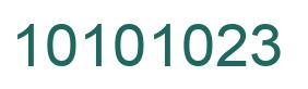 Número 10101023 imagen verde