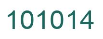 Número 101014 imagen verde