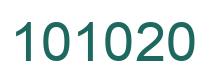 Número 101020 imagen verde
