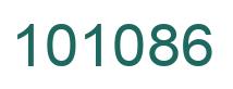 Number 101086 green image