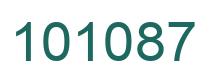 Number 101087 green image