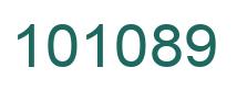 Number 101089 green image