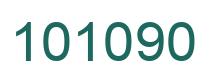 Number 101090 green image