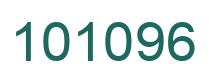 Number 101096 green image