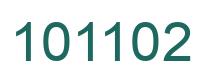 Number 101102 green image