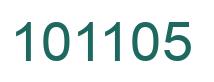 Number 101105 green image