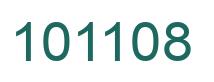 Number 101108 green image