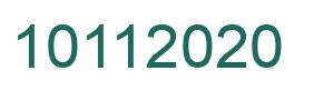 Number 10112020 green image