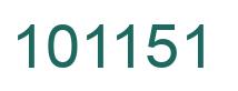 Número 101151 imagen verde