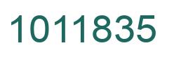Number 1011835 green image