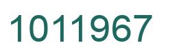Number 1011967 green image