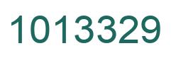Number 1013329 green image