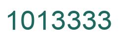 Number 1013333 green image