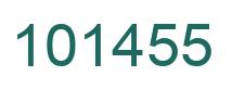 Number 101455 green image