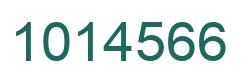 Number 1014566 green image