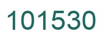 Number 101530 green image
