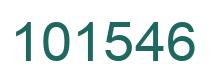 Number 101546 green image