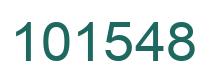 Number 101548 green image