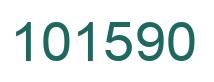 Number 101590 green image