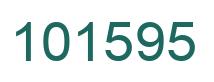 Number 101595 green image