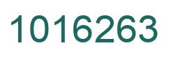 Number 1016263 green image