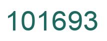 Number 101693 green image