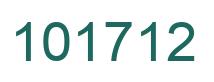Number 101712 green image