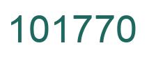 Number 101770 green image