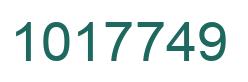 Number 1017749 green image