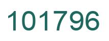 Number 101796 green image