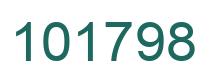 Number 101798 green image