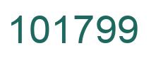 Number 101799 green image