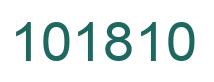 Number 101810 green image