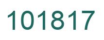 Number 101817 green image
